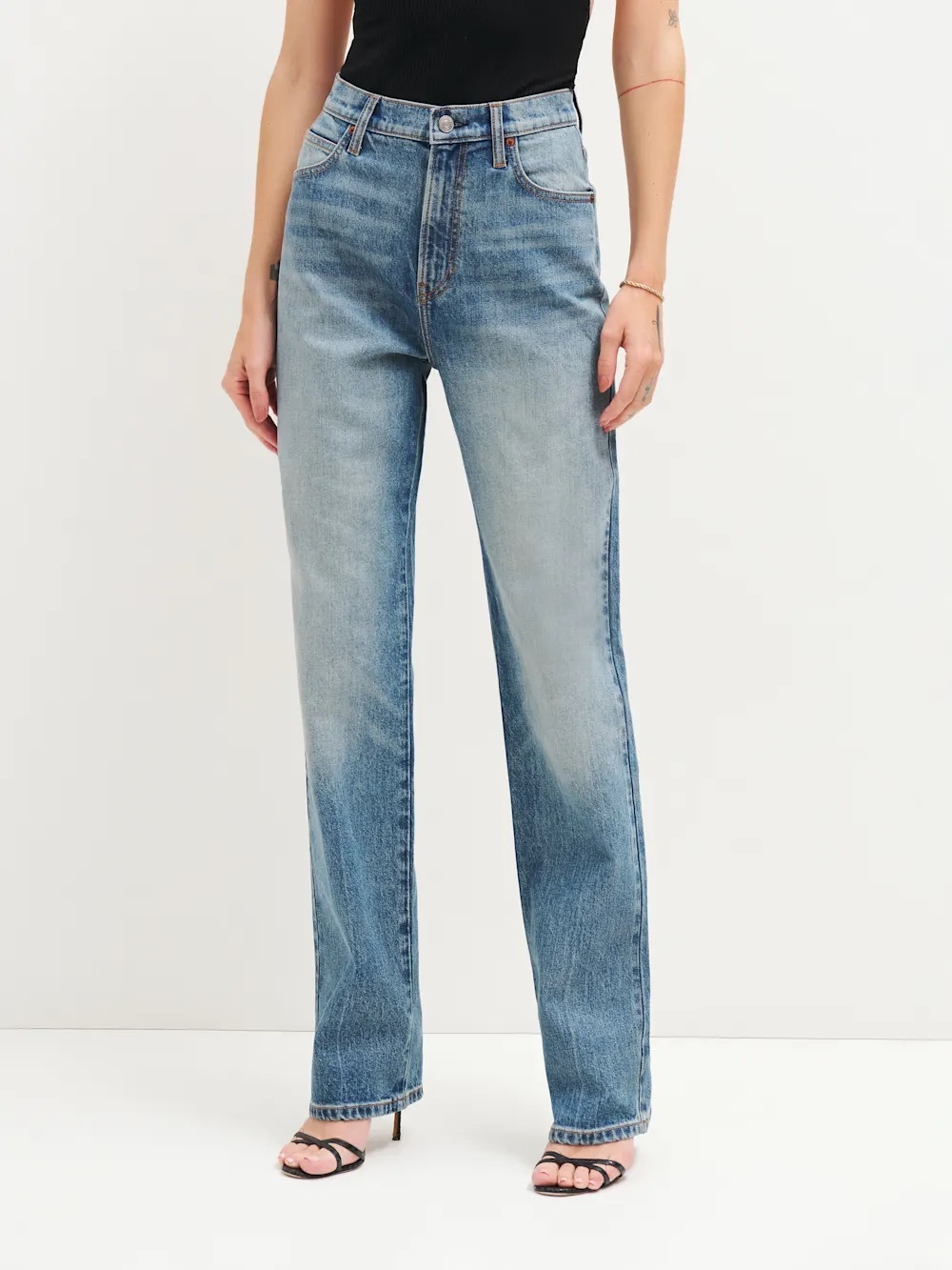 Reformation Elan Ultra High Rise Straight Leg Jeans